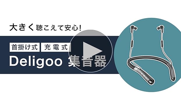 Amazon.co.jp: Deligoo 集音器 しゅうおんき 充電式 首かけ集音器 高齢