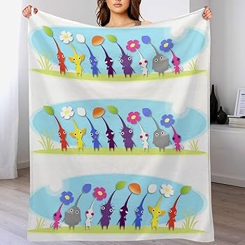 Amazon｜ピクミン ブランケット アニメ シングル 洗える エアコン対策