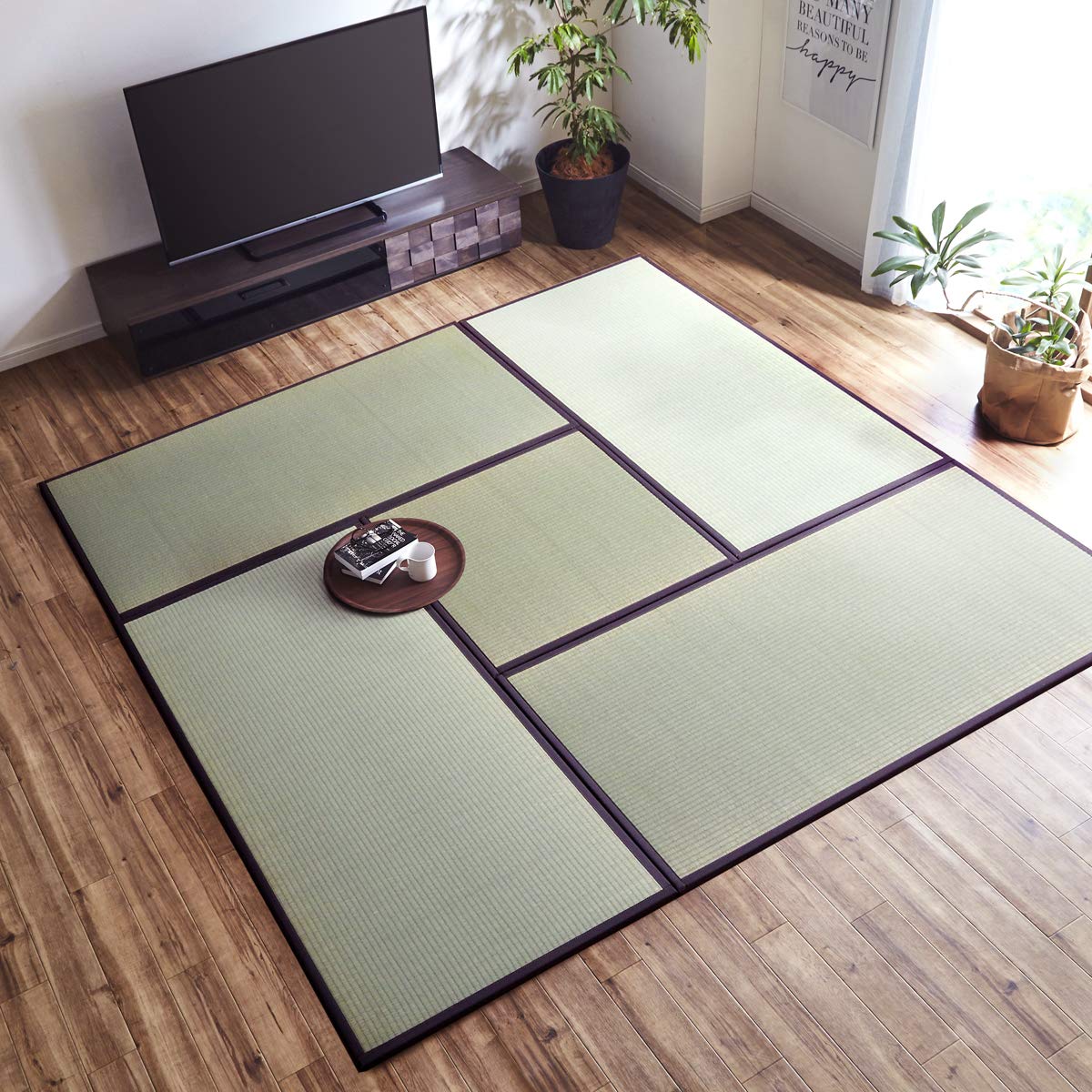 Amazon | 国産 い草 置き畳 ユニット畳「 あぐら 4畳半セット 新