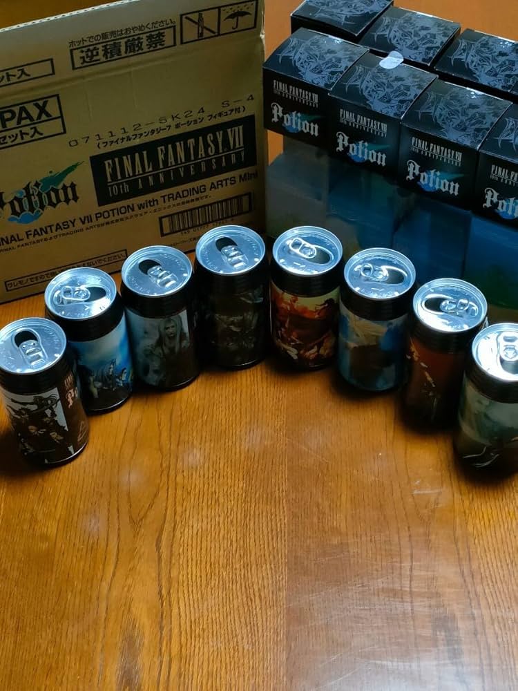 Amazon.co.jp: コンプ FF7 ポーション フィギュア＆缶 全8種類