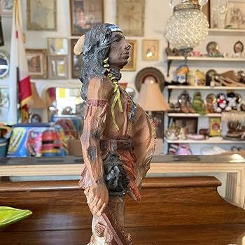 Amazon.co.jp: 70's〜ネイティブアメリカン インディアン置物オブジェ