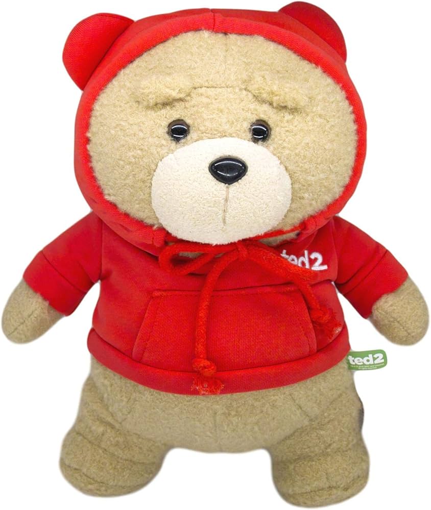 Amazon.co.jp: 熊の人形・テディーベア・映画 Ted・綿のフードTシャツ