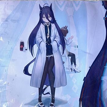 Amazon | ウマ 娘 マンハッタン カフェ 白衣 プレイマット スリーブ 白