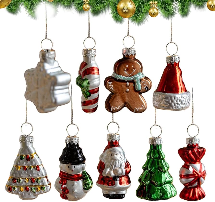 Amazon.co.jp: クリスマスオーナメントセット、ガラス屋内クリスマス