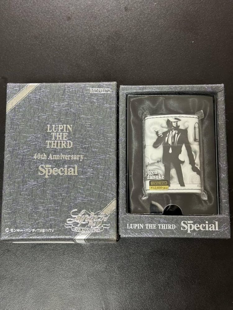 Amazon.co.jp: zippo LUPIN THE THIRD 4面絵柄 本革 ルパン三世 峰 40