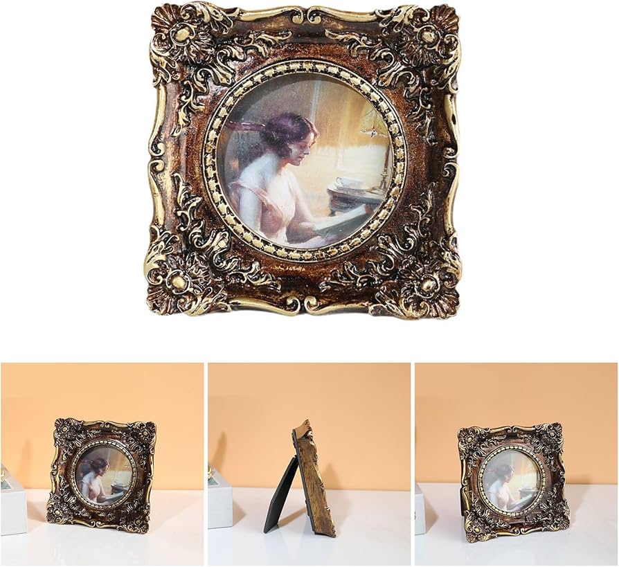 Amazon.co.jp: ヴィンテージ額縁アンティーク華やかなフォトフレーム