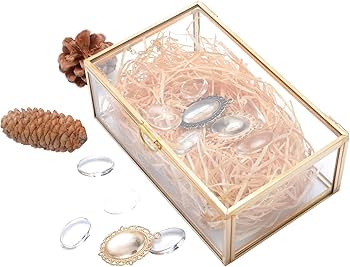 Amazon｜8MILELAKE ゴールデンヴィンテージ アクセサリーボックス