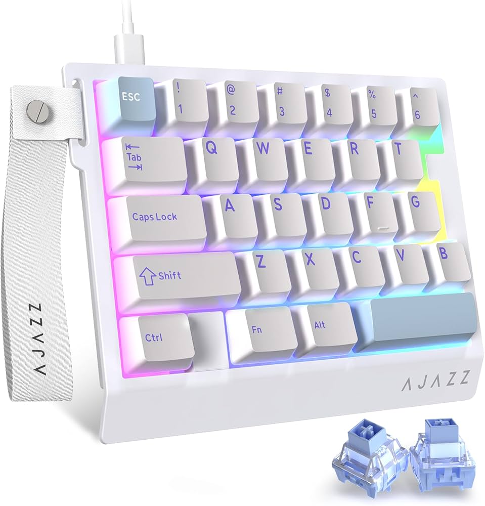 Amazon | AJAZZ AK029 片手ゲーミングキーボード メカニカルキーボード