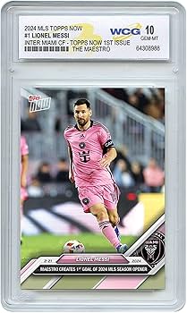 Amazon.co.jp: 2024年 MLS Topps Now ライオネル・メッシ 第1号