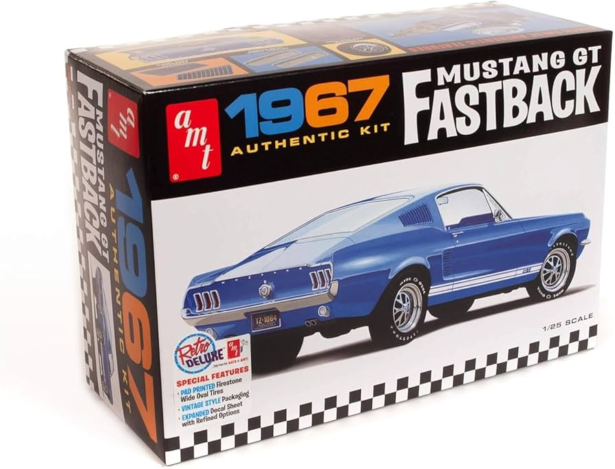 Amazon.co.jp: AMT 1/25 1967 Ford Mustang GT Fastback Plastic Model