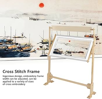 Amazon | 刺繍枠 四角 組み立て式 360度回転 大型 フレーム幅調節可能