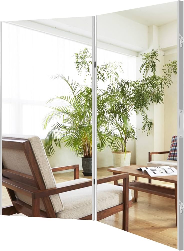 Amazon.co.jp: Lalaspace ダンスミラー 割れない 160cm 180度展开 姿見