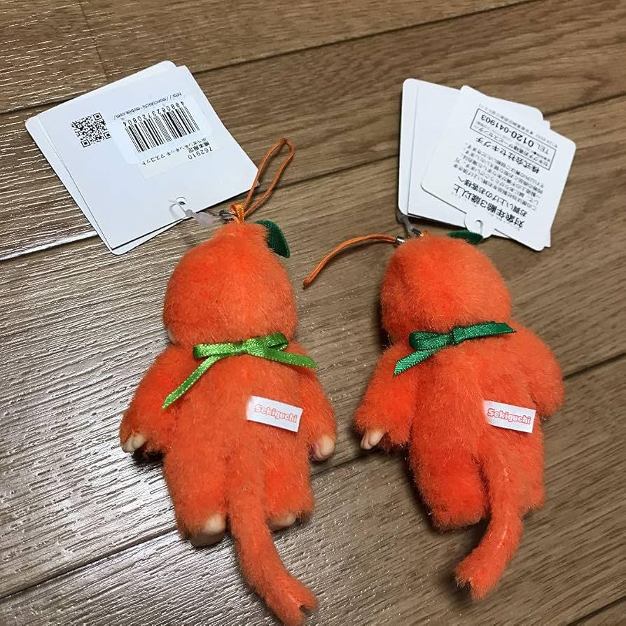 Amazon.co.jp: モンチッチ ストラップ オレンジシリーズ 2体セット