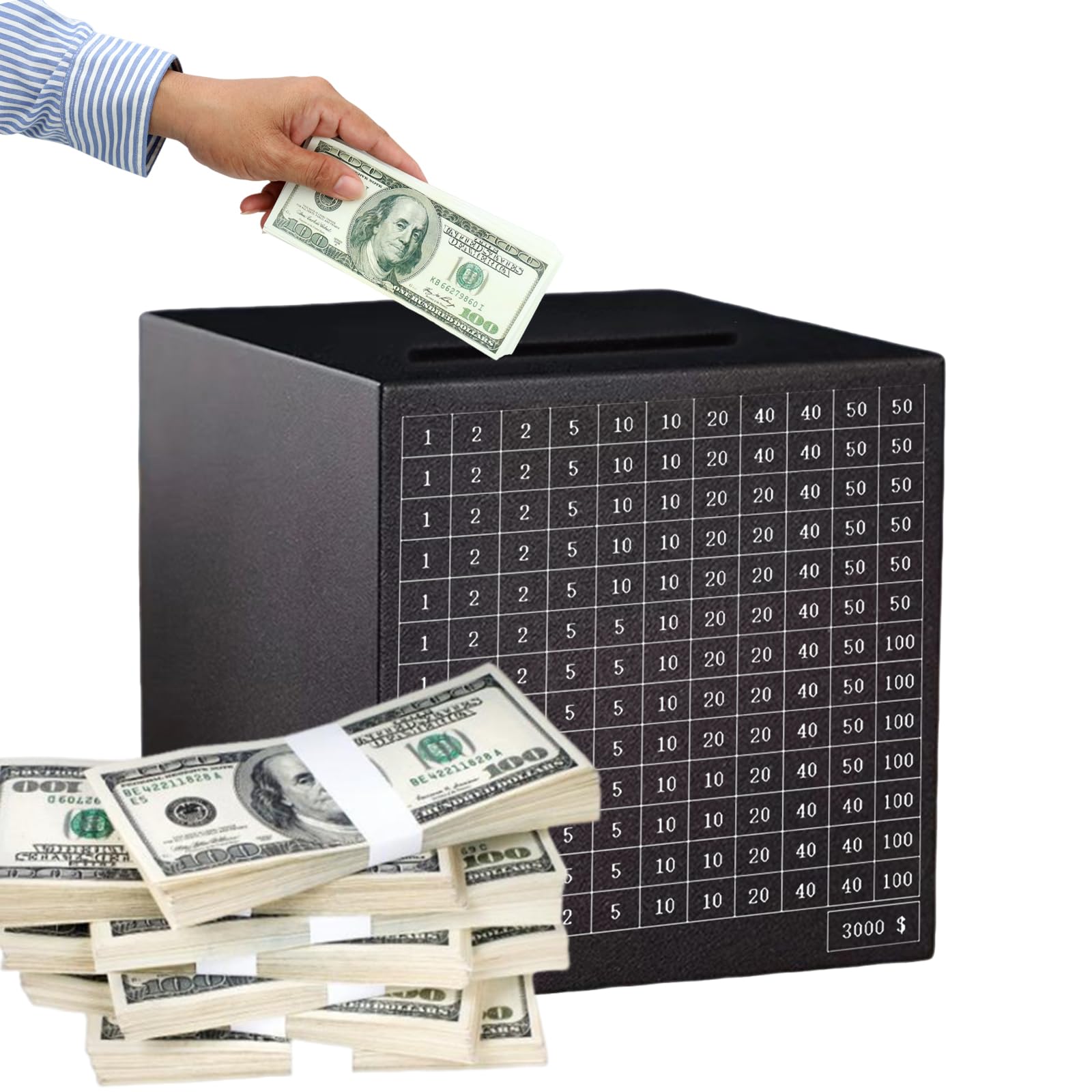 Amazon.com: Metal Money Savings Box Adult Piggy Bank Cash Saver