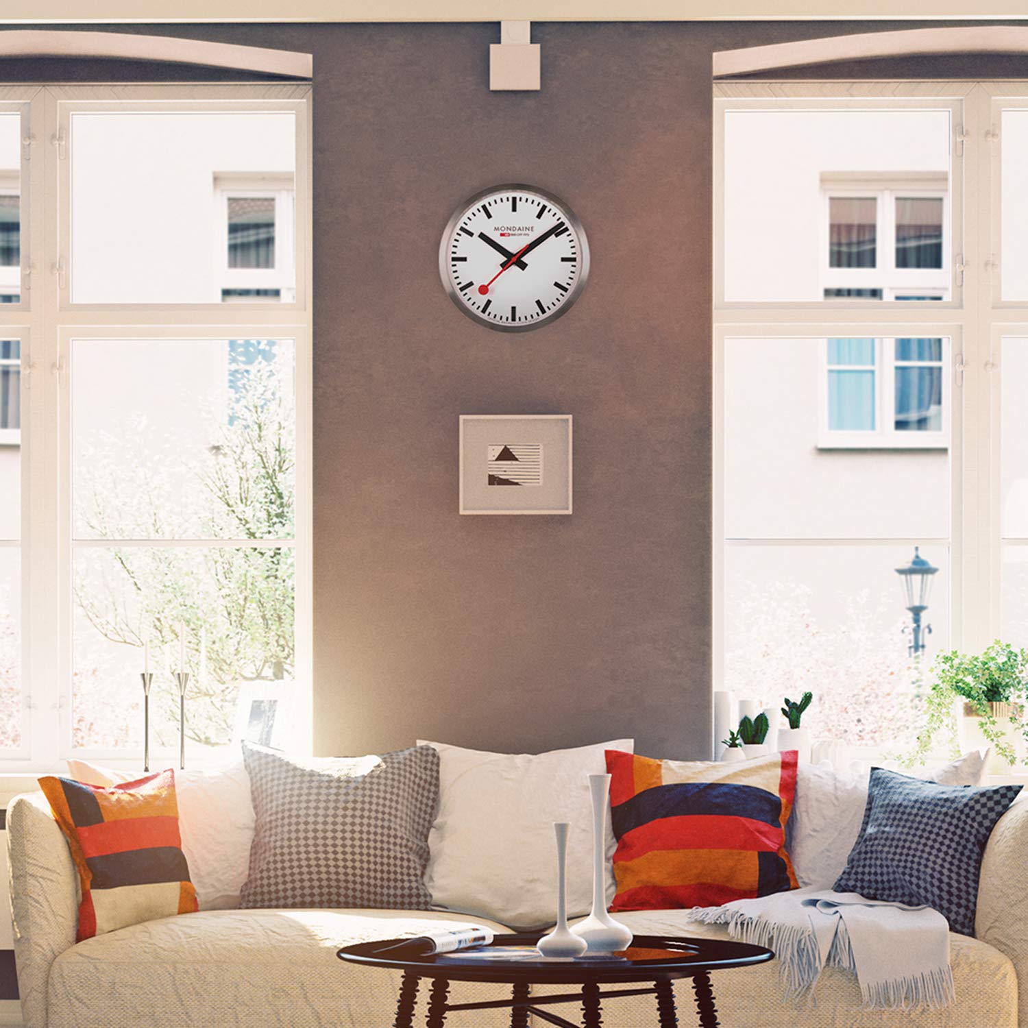 Amazon.co.jp: MONDAINE (モンディーン) 掛け時計 ウォール クロック