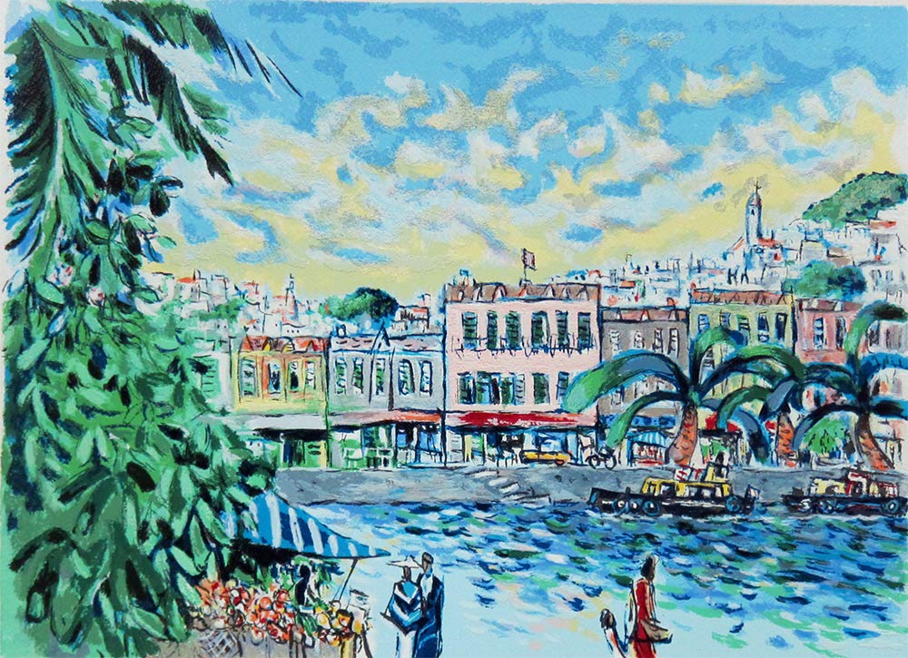 Amazon | ◇平野琳人 ひらのよしと◇【セーヌ川】シルクスクリーン版画