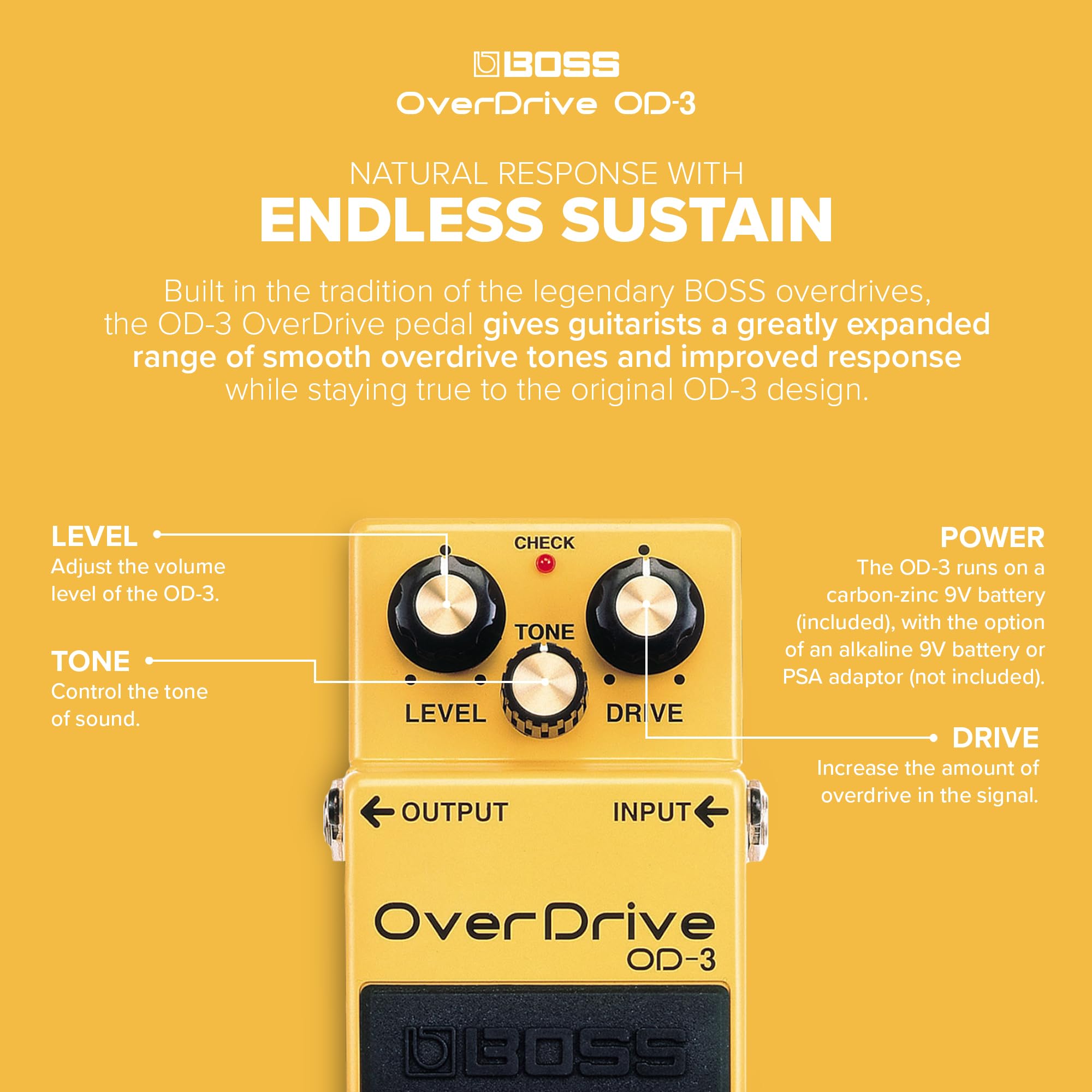 BOSS OD-3 Asiri Pedal : Amazon.com.tr: Müzik Enstrümanları ve DJ