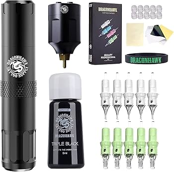 Amazon | Dragonhawk S6 タトゥーペンキット ロータリー タトゥー