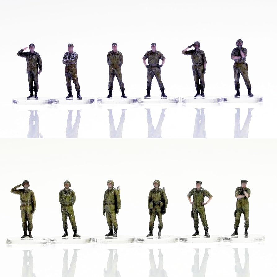 Amazon | HS150-SETA figreal 陸上自衛隊 1/150 JGSDF フィギュア 12体