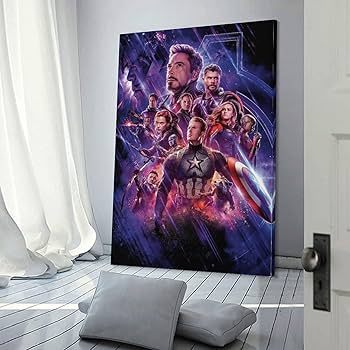 Amazon.co.jp: 映画ポスター アベンジャーズ キャンバスアートポスター