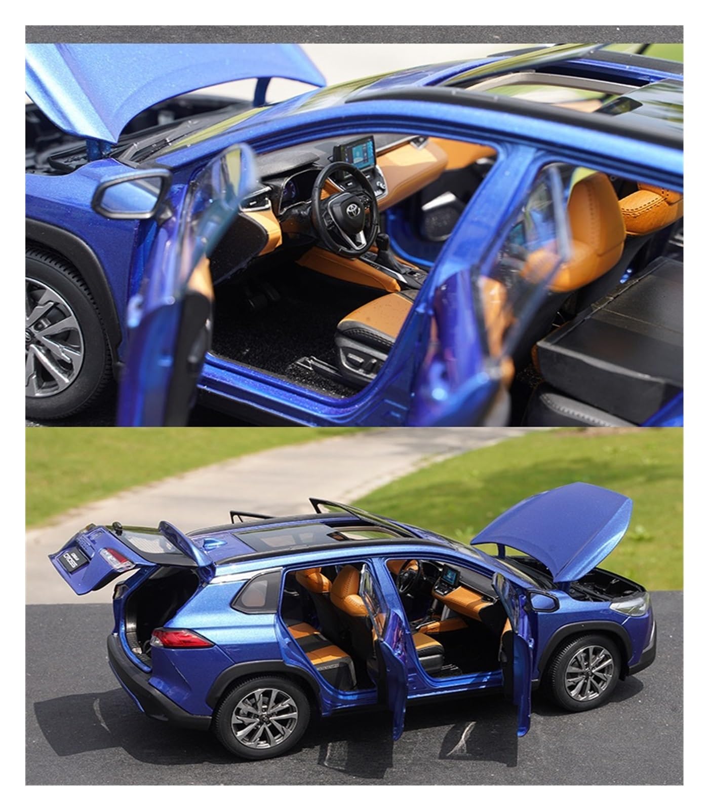 Amazon | ミニカーモデル 1:18 トヨタ カローラ クロス SUV 合金モデル