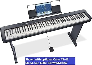Amazon | カシオ(CASIO)電子ピアノ CDP-S110BK(ブラック) 88鍵盤