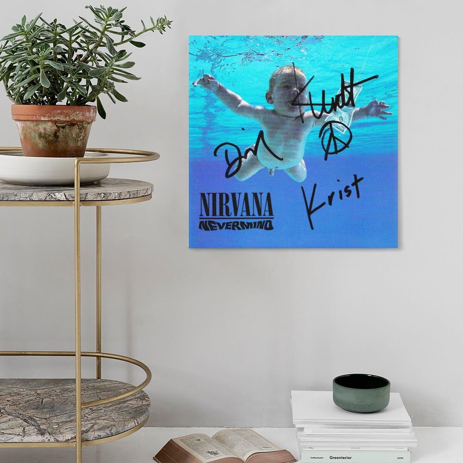 Amazon.co.jp: ニルヴァーナ ネヴァーマインド 直筆サイン入 ポスター