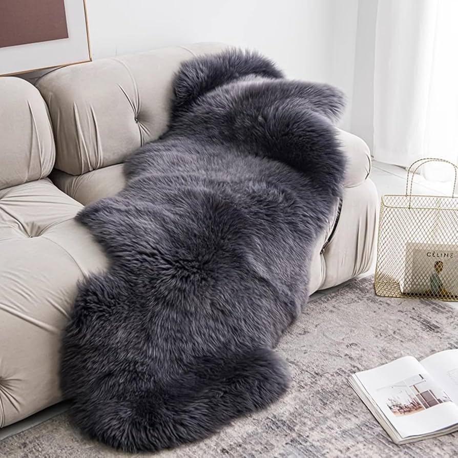 Amazon | ムートンラグ 天然ムートン100% ムートン オーストラリア産