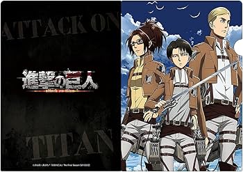 Amazon.co.jp: 進撃の巨人 クリアファイルR[リヴァイ＆エルヴィン