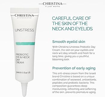 Amazon.com: -CHRISTINA- Unstress Probiotic Eye & Neck Day Cream