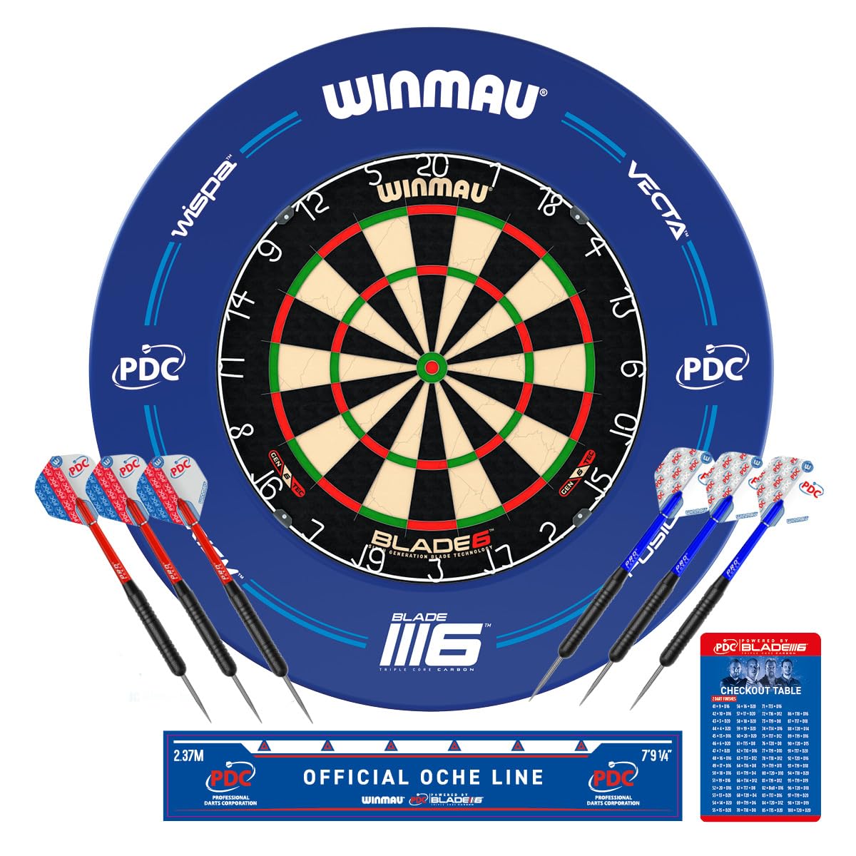 Amazon.co.jp: Winmau PDC Blade 6ダーツボードサラウンドセット