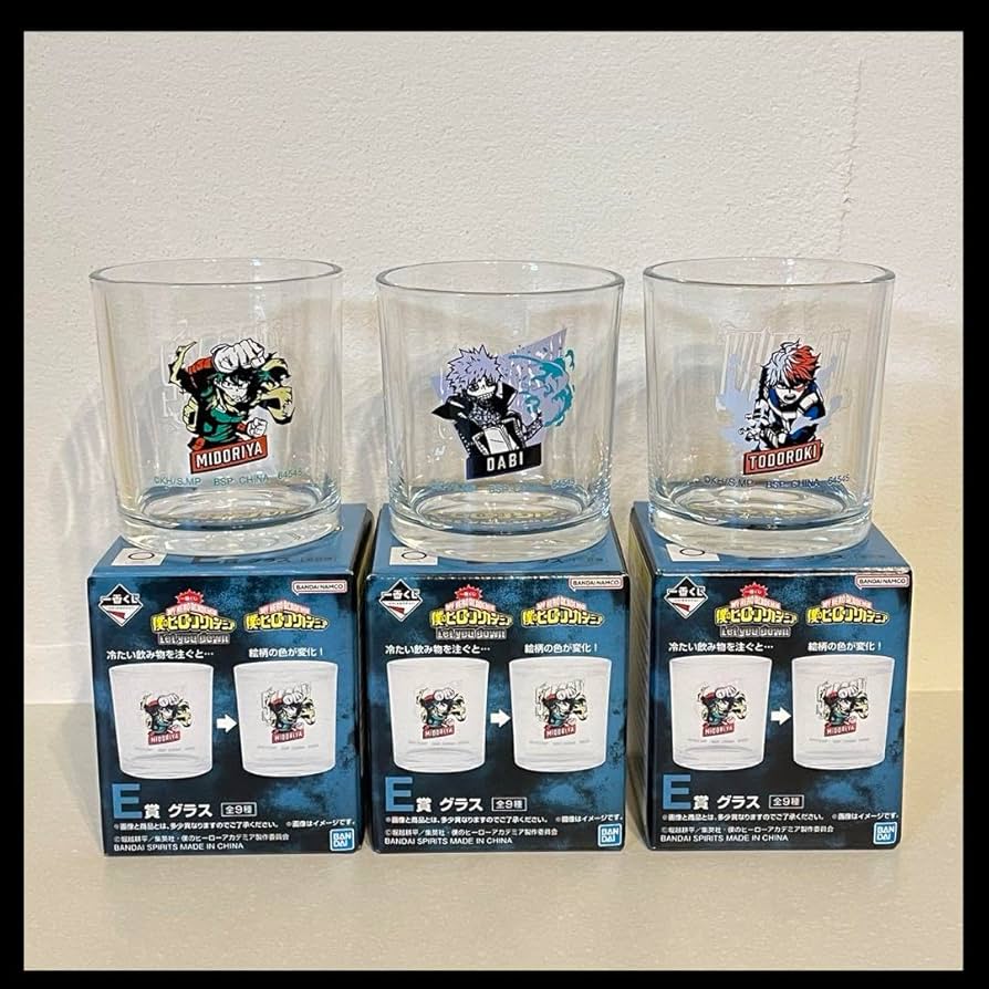 Amazon.co.jp: ヒロアカ グラス ヒロアカ 緑谷出久 荼毘 轟焦凍 : おもちゃ