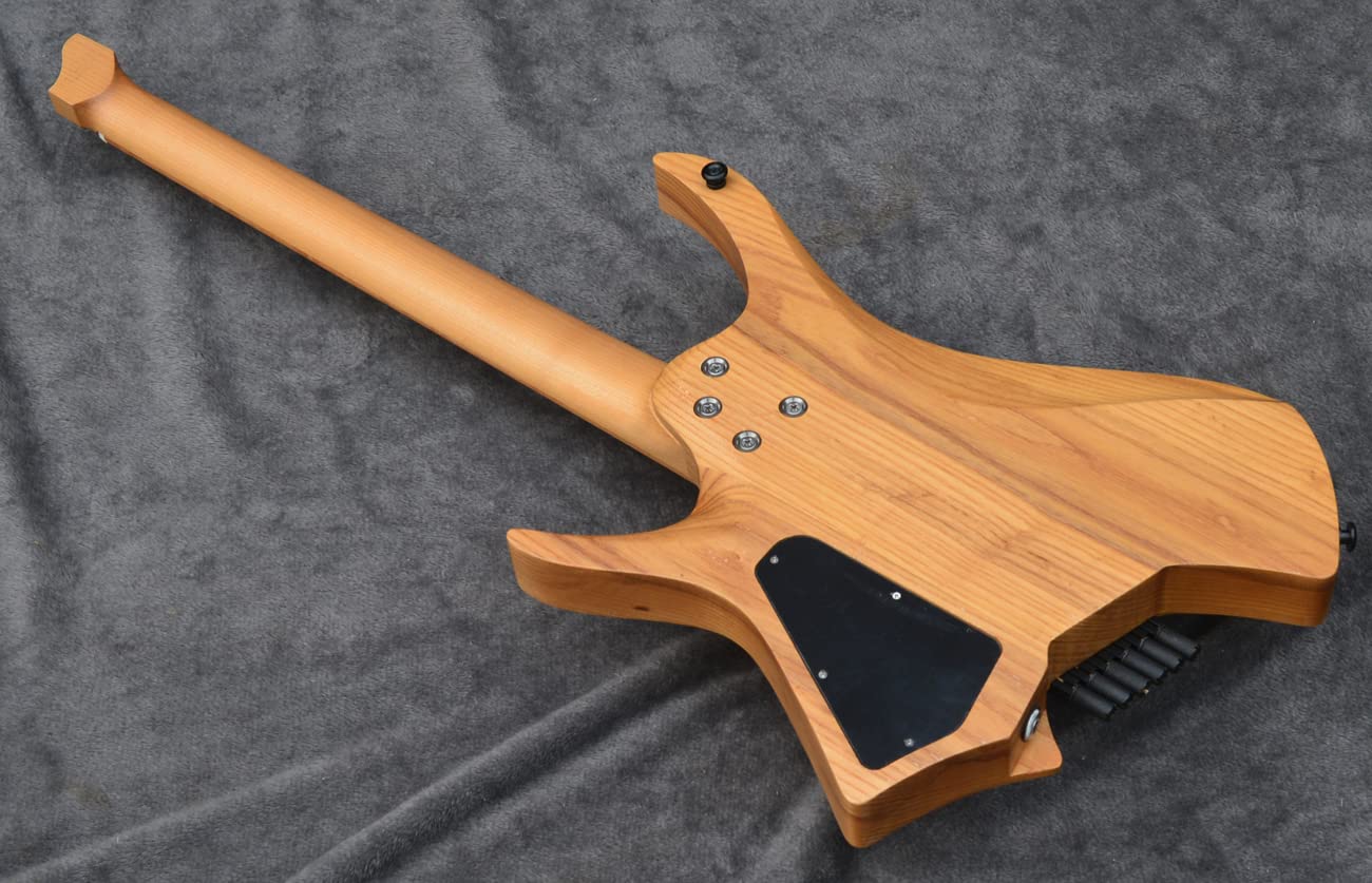 Amazon | 2023 NK 扇形フレット 6 弦ヘッドレスエレキギターウッド