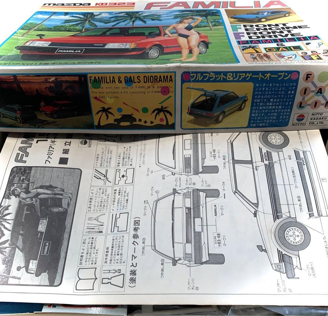 Amazon.co.jp: NITTO MAZDA KB323 ファミリアXG1.5 ギャル人形2体付
