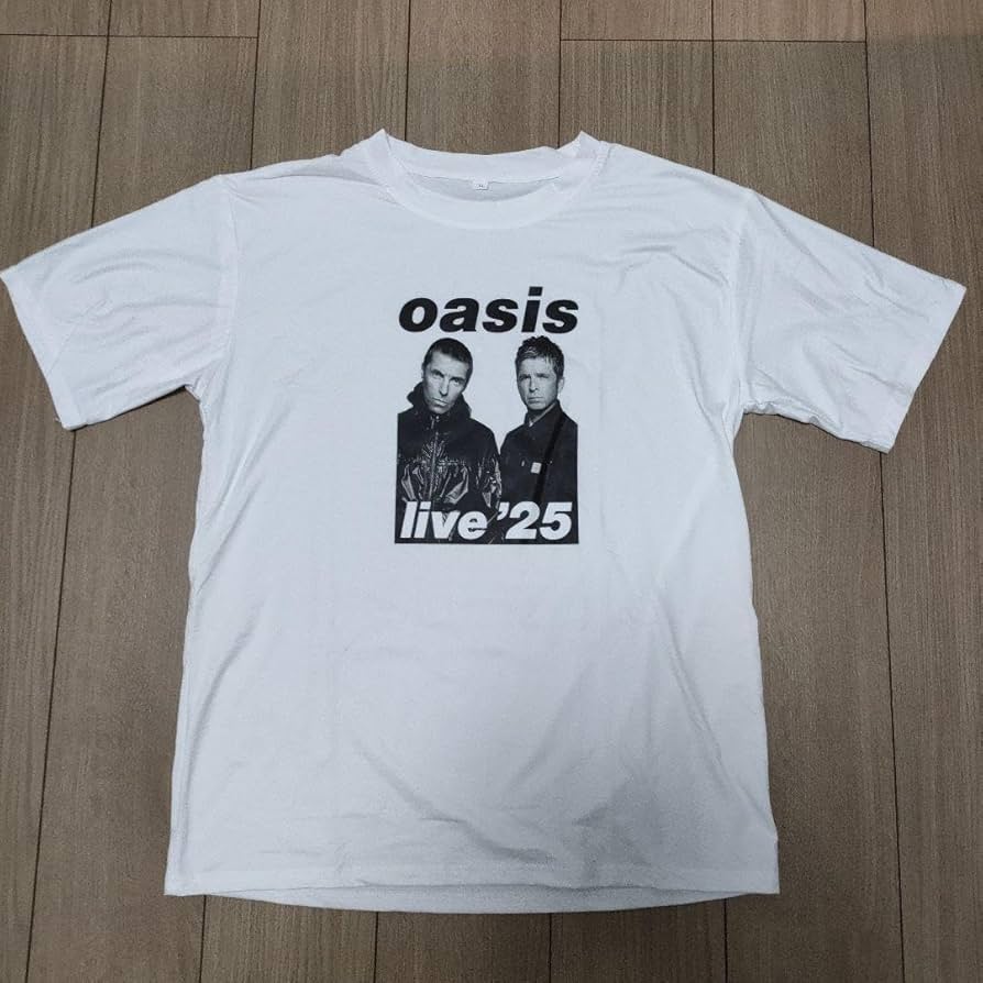 Amazon.co.jp: オアシス バンドTシャツ oasis live 2025 ホワイト