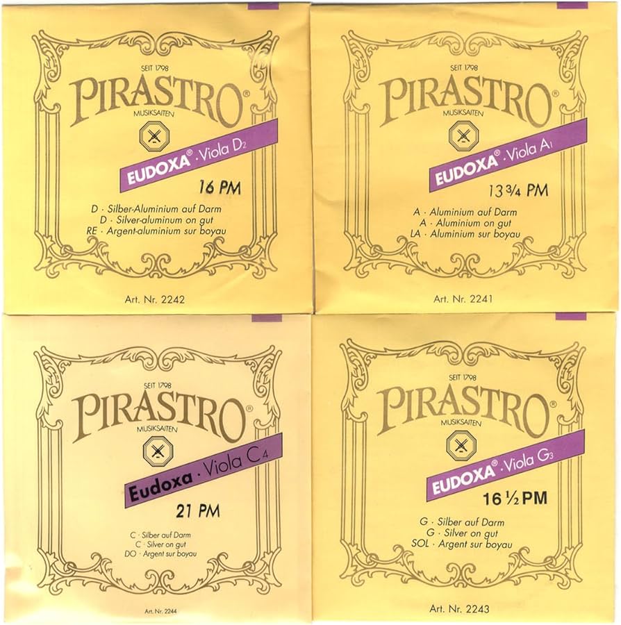 Amazon | Eudoxa オイドクサ ヴィオラ弦 E線、A線、D線、G線4種セット