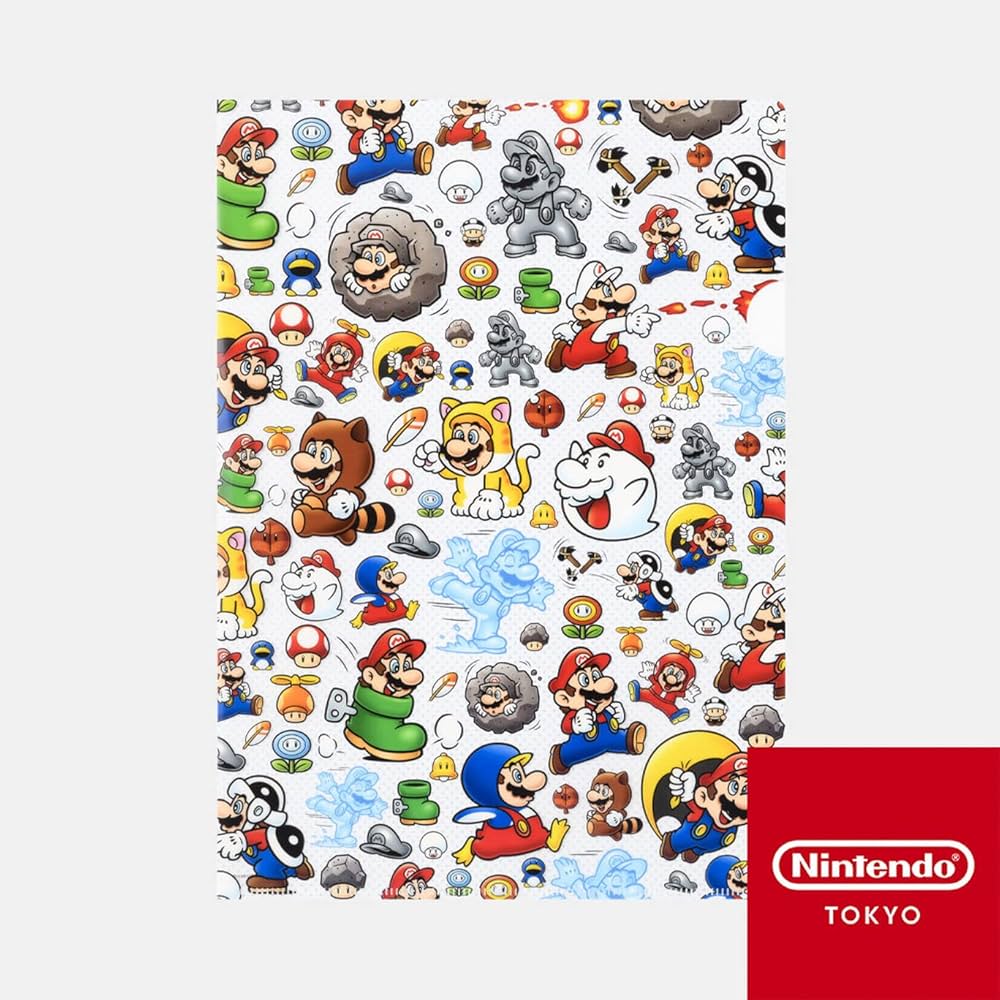 Amazon.co.jp: no bland スーパーマリオ クリアファイル パワーアップ