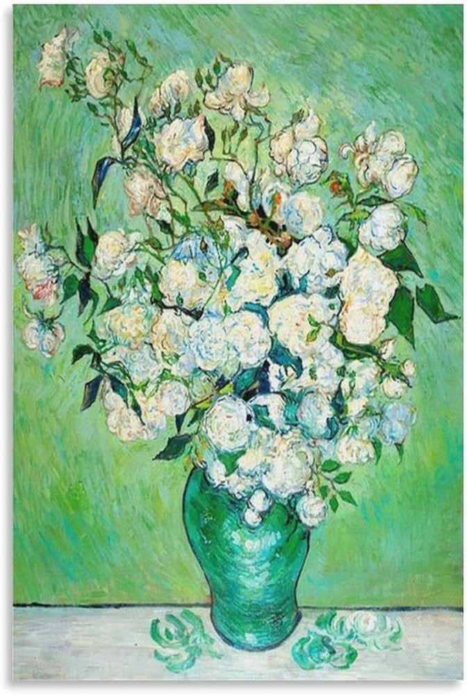 Amazon.co.jp: フィンセント・ファン・ゴッホ『花瓶のバラ』ポスター