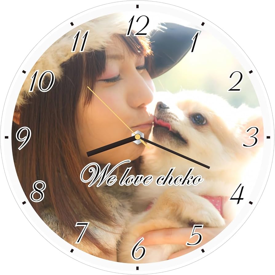 Amazon.co.jp: 時計 壁掛け 掛け時計 写真 オーダーメイド アクリル