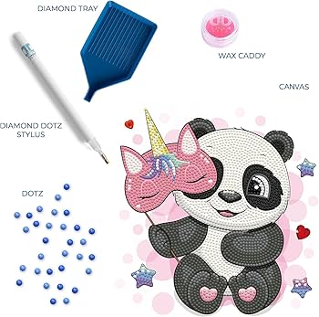 Amazon.com: Diamond Dotz Panda Corn Diamond Painting Kits for