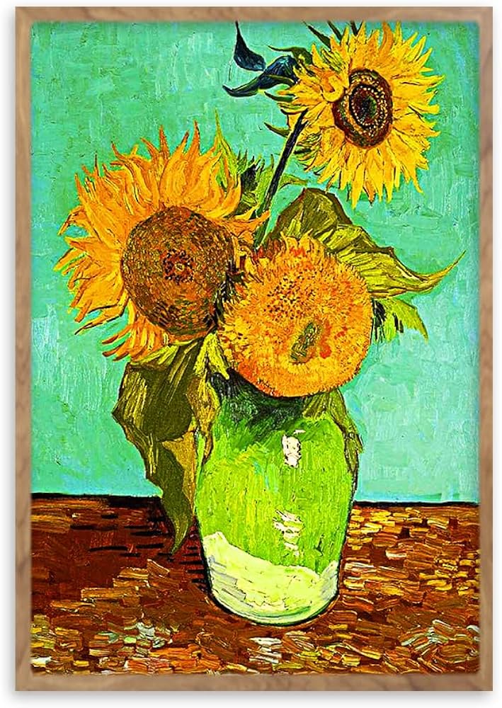 Amazon.co.jp: ゴッホ 「3本のひまわり」阪画屋 アートパネル アート