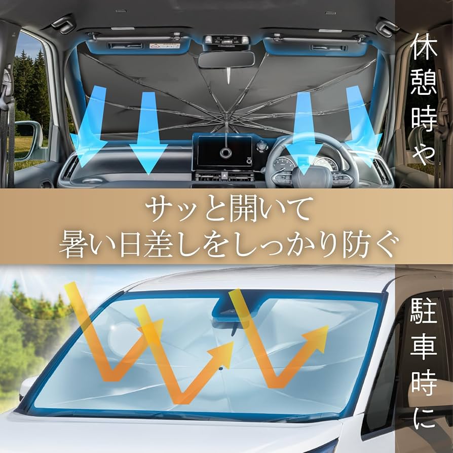 Amazon.co.jp: セイワ(SEIWA)車内用品 サンシェード ワンタッチ傘