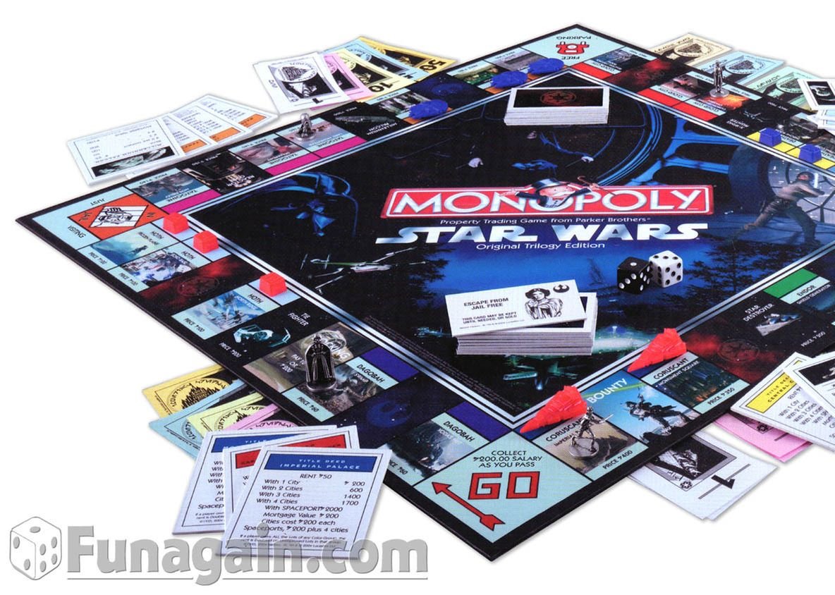 Amazon.com: Monopoly - Star Wars Original Trilogy Edition : Toys