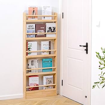 Amazon｜本棚 スリム 大容量コミックラック 奥行10㎝ 漫画 収納 DVD CD