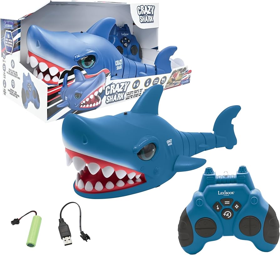 Amazon.com: LEXiBOOK - Crazy Shark - Remote Control Shark, Up to