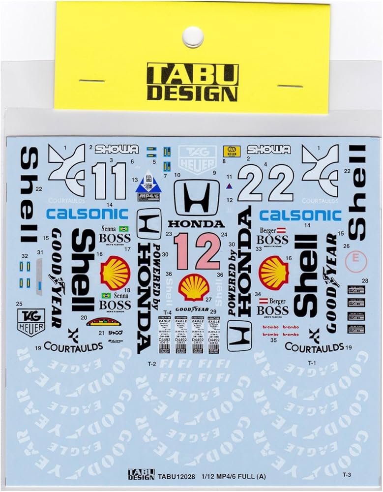 Amazon | 【TABU DESIGN/タブデザイン】1/12 マクラーレン MP4/6 フル