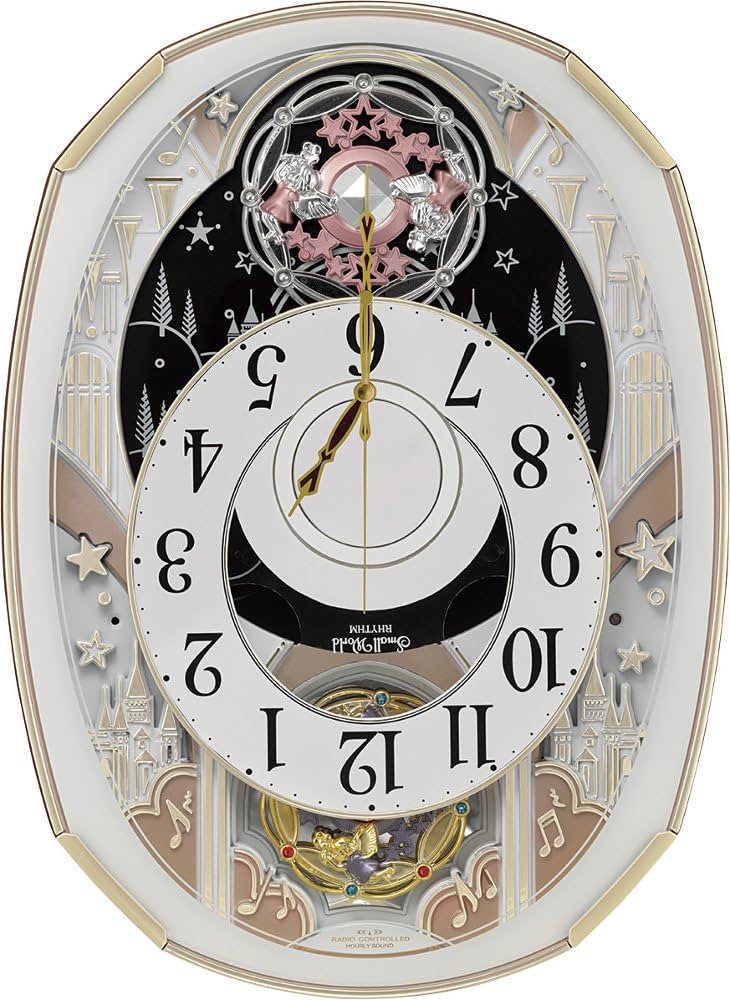 Amazon.co.jp: リズム(RHYTHM) 掛け時計 電波 アナログ からくり