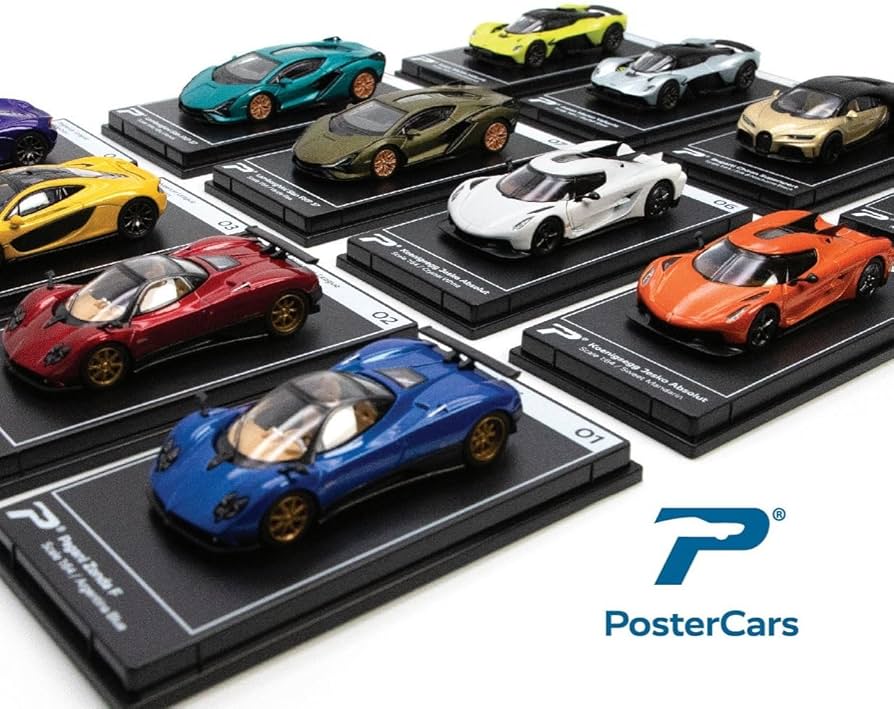 Amazon | PosterCars - 1:64スケール ポルシェ 918 スパイダー