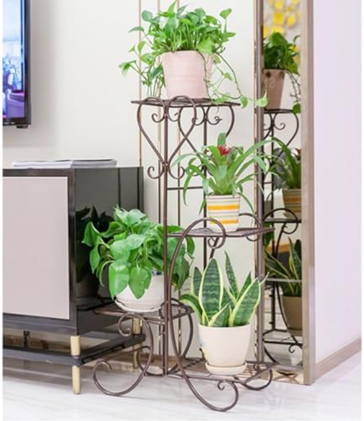 Amazon | フラワースタンド アイアン 花台 鉢スタンド おしゃれ