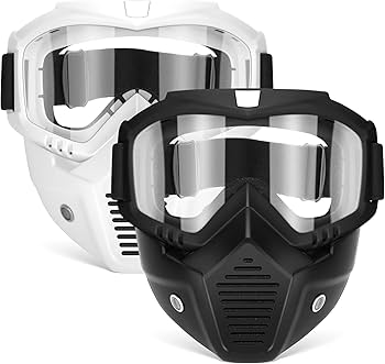 Amazon.com: POKONBOY 2 Pack Detachable Masks, Tactical Mask with
